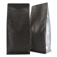 250g box bottom bags with clear gusset